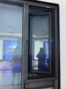 Self-Adhesive Mosquito Screen Window with Built-in Guide Wheels for Easy Install