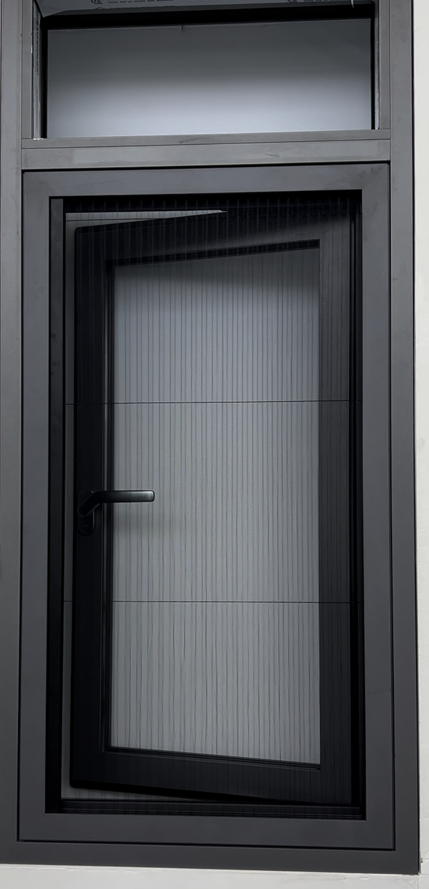 Modern Shape Folding Window Screen 45 Degrees Group Frame