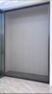 Aluminiun Innovative Chain Folding Screen Door - No Lower Rail Design Can Be Used at Home